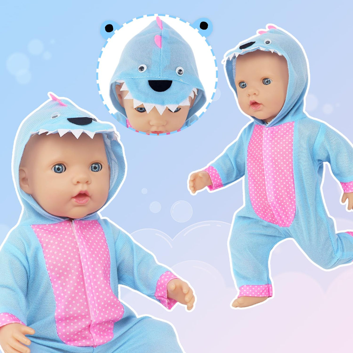 TDDS9 colorful unicorn jumpsuit for 14-18 inch dolls sparks creative storytelling.