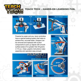HydroBot Arm Kit base rotation shows wide range of movement.