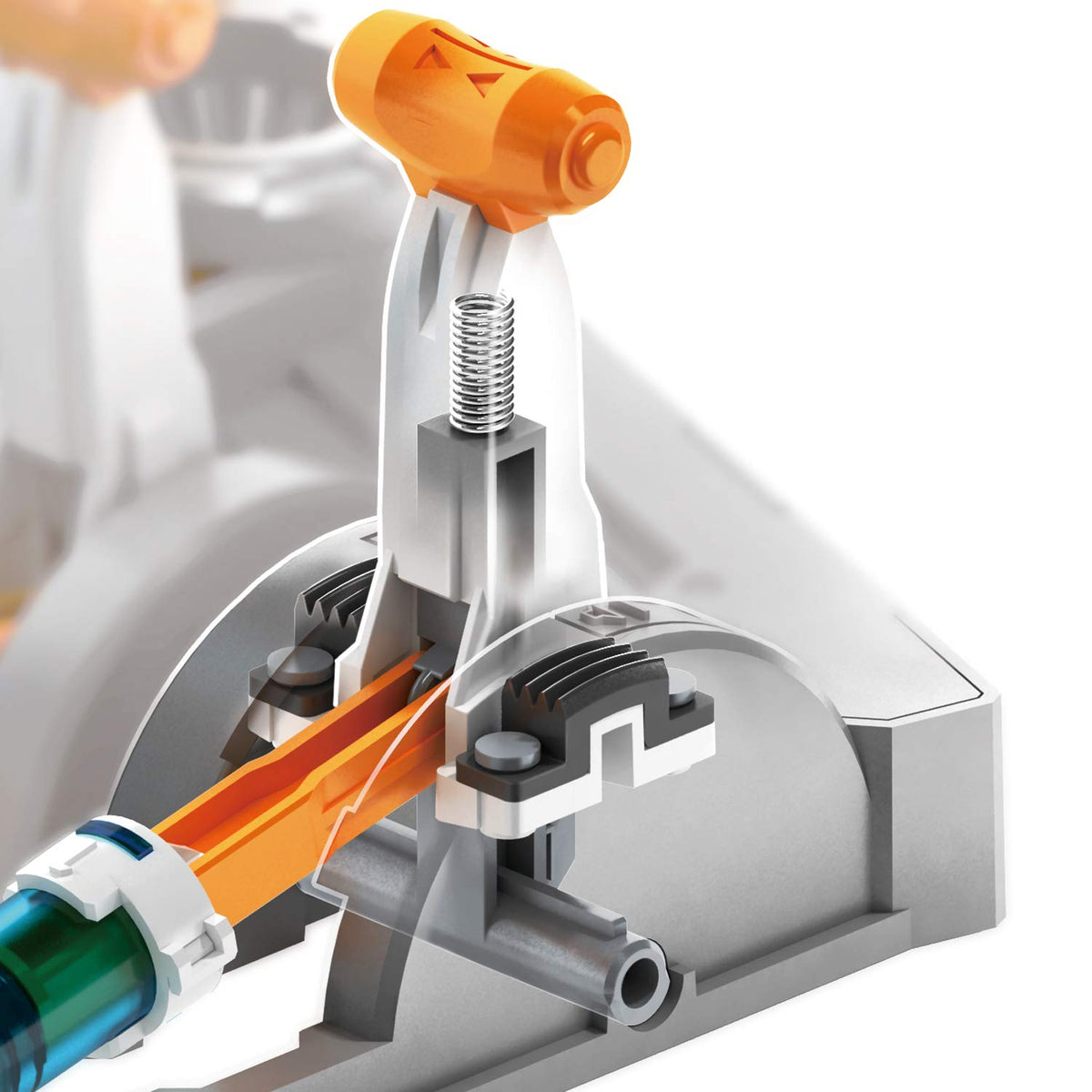 HydroBot Arm Kit suction option handles smooth surface objects up to 50 g.
