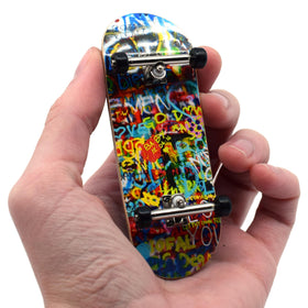 Teak Tuning Graffiti Wall deck with 34mm Prodigy trucks for smooth street skating