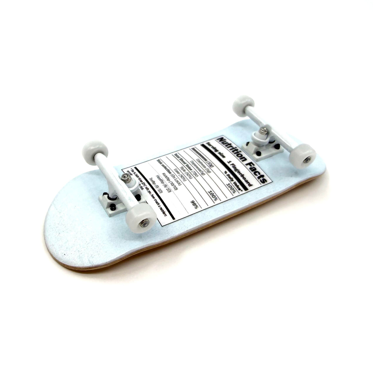 Teak Tuning Prodigy Trucks in White deliver smooth turning for 34mm fingerboard