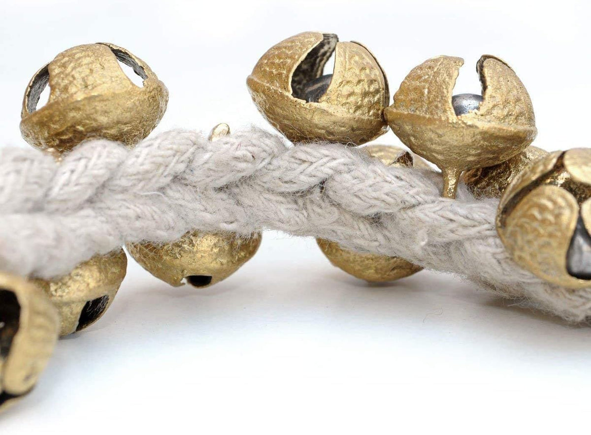TEALWOLF Ghungroo bells on cushioned string during practice sessions.