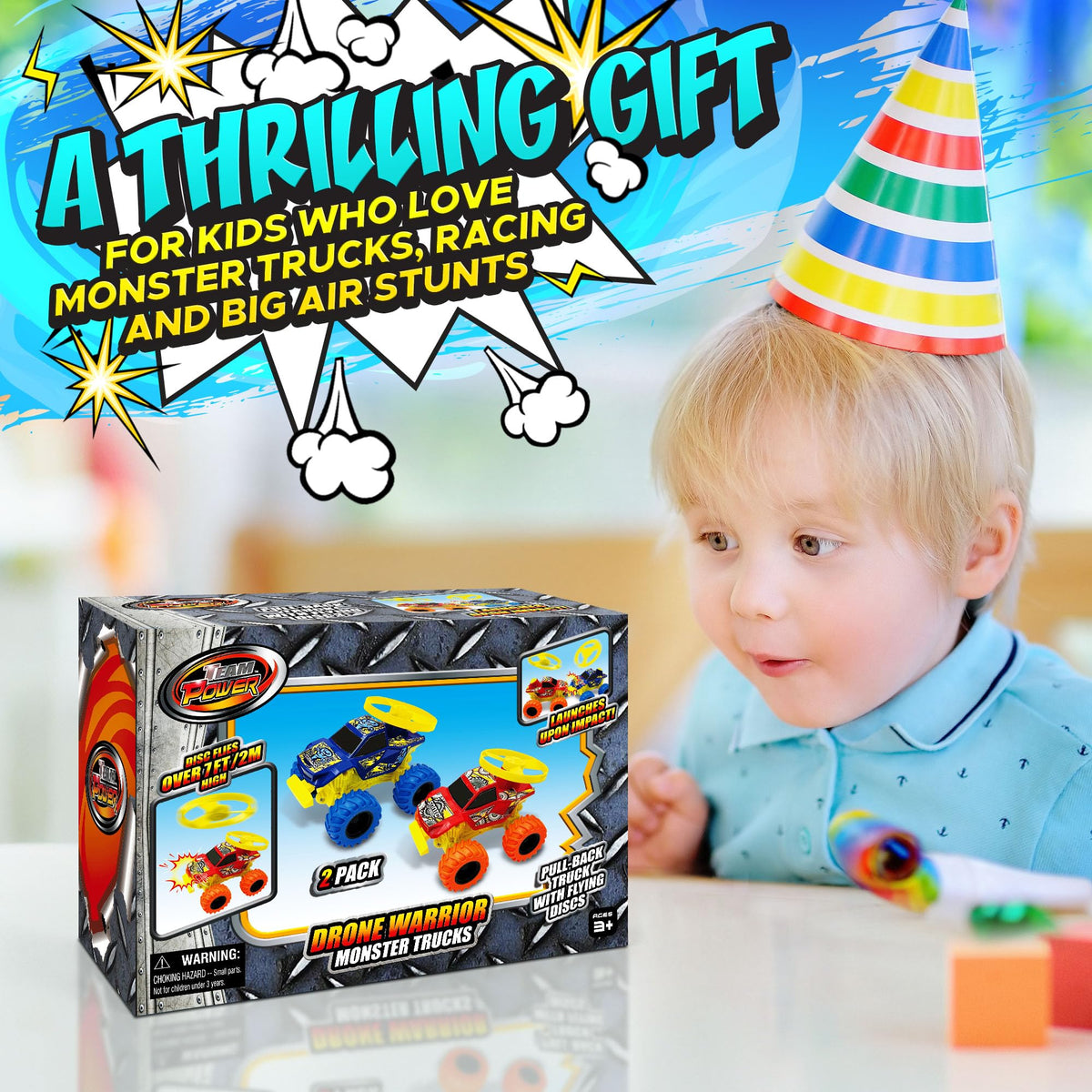 Team Power 3+ age-friendly design invites young fans to join the action.