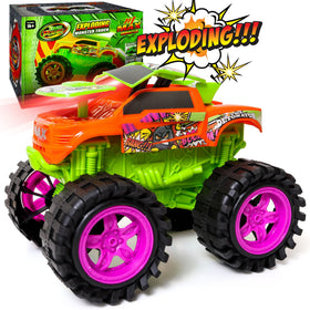 Team Power exploding monster truck crash action delivers thrilling impact play