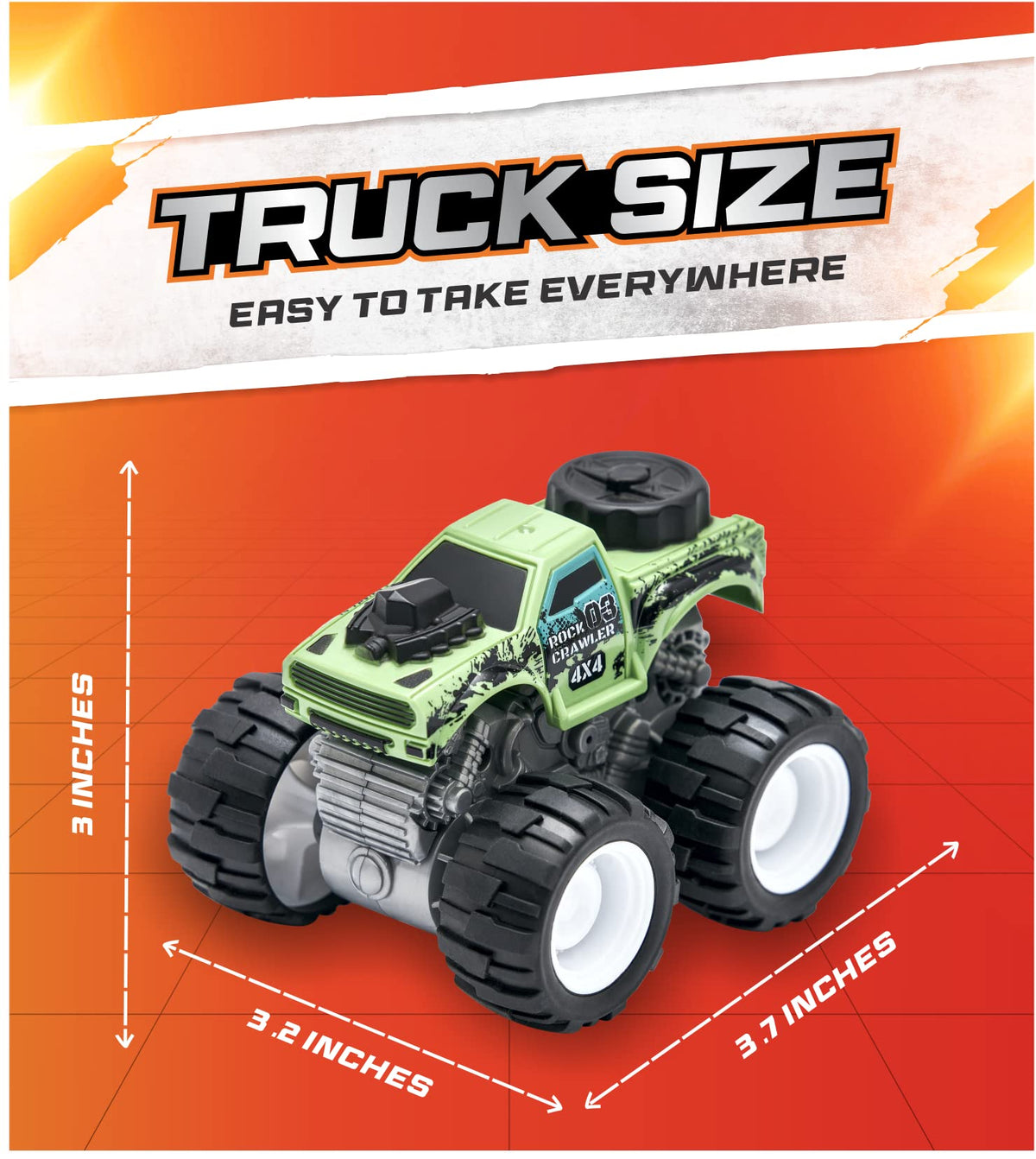 Team Power Monster Trucks gift-ready packaging makes birthdays extra fun