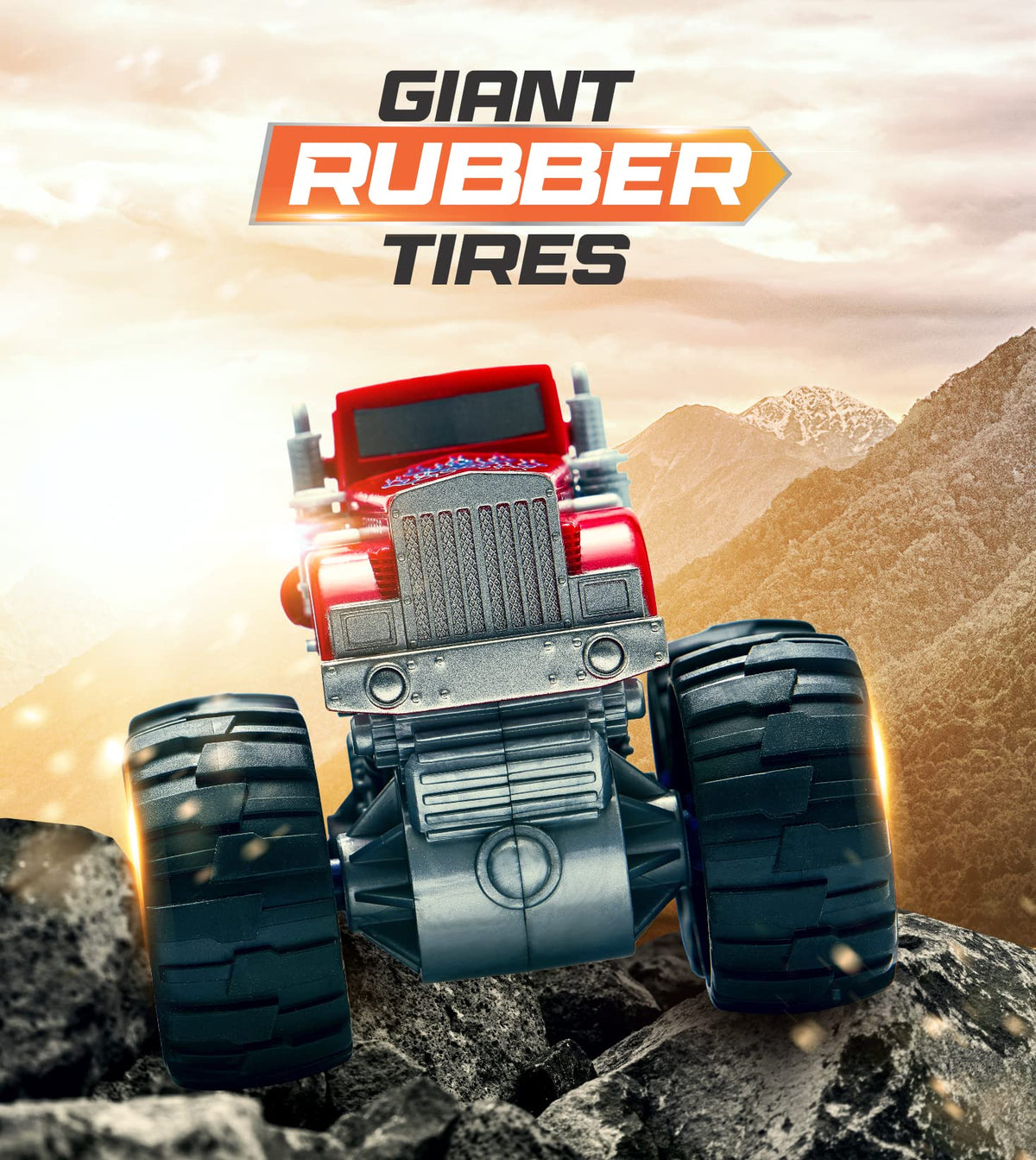 Team Power Monster Trucks graphics stand out for eye-catching display on shelves
