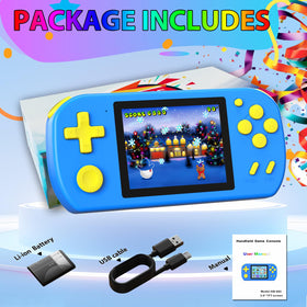 TEBIYOU blue handheld, a perfect birthday gift for kids aged 4 to 13.