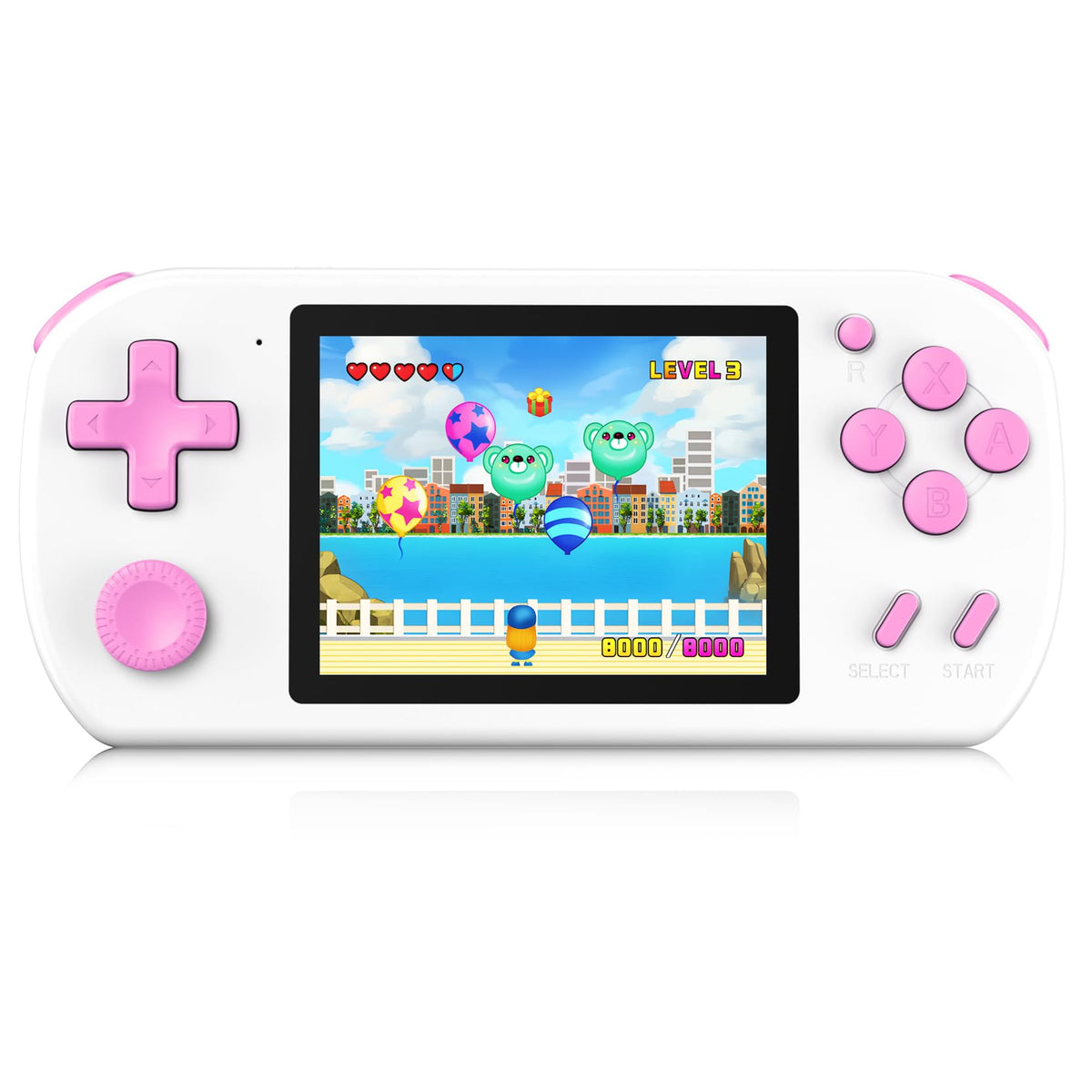 TEBIYOU handheld gaming console with 218 games for kids, portable fun