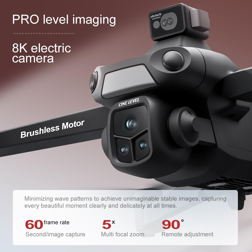 Tec Wurenju V918 with 360° obstacle avoidance helps safer indoor and outdoor flights.