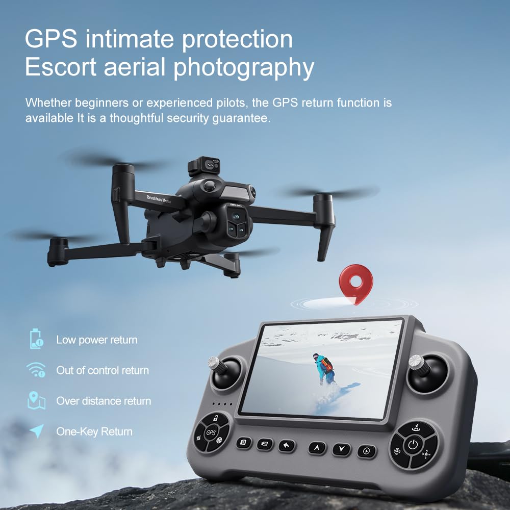 Tec Wurenju V918 GPS auto-return brings drones back when signals drop.