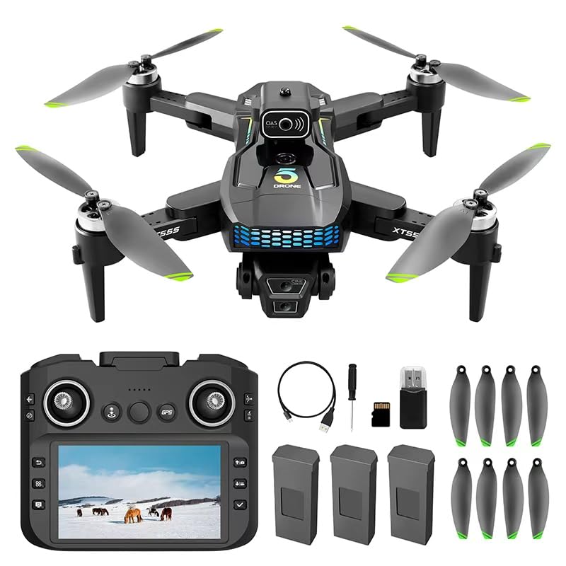 Tec Wurenju XT555 4K camera angle display for crisp aerial footage.