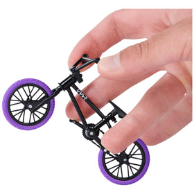 Tech Deck BMX Finger Bike 3-Pack rear view reveals rubber tires and working wheels.