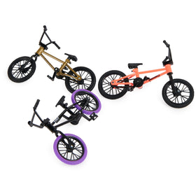 Tech Deck BMX Finger Bike 3-Pack wheels detail shows real rubber tires and mobility.