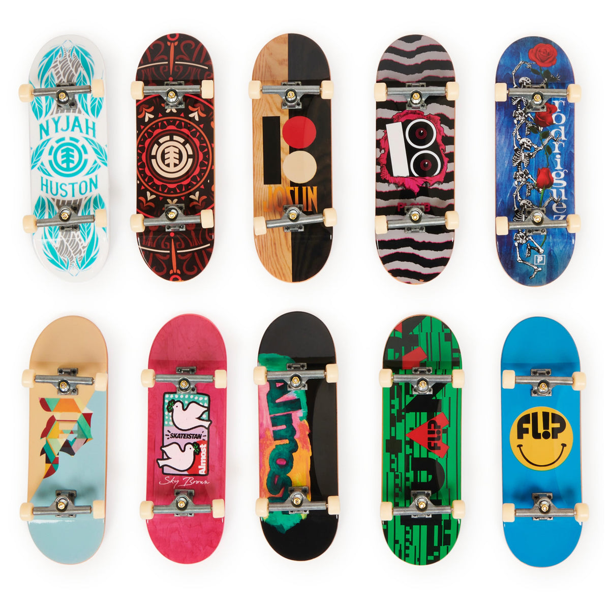 Tech Deck DLX Pro 10-Pack Element graphics for authentic collection play