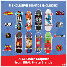 Exclusive Silver Tech Deck Dude figure adds collectible flair.