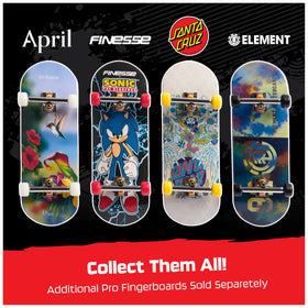 Tech Deck foam pattern grip enhances grip for precise finger movements.