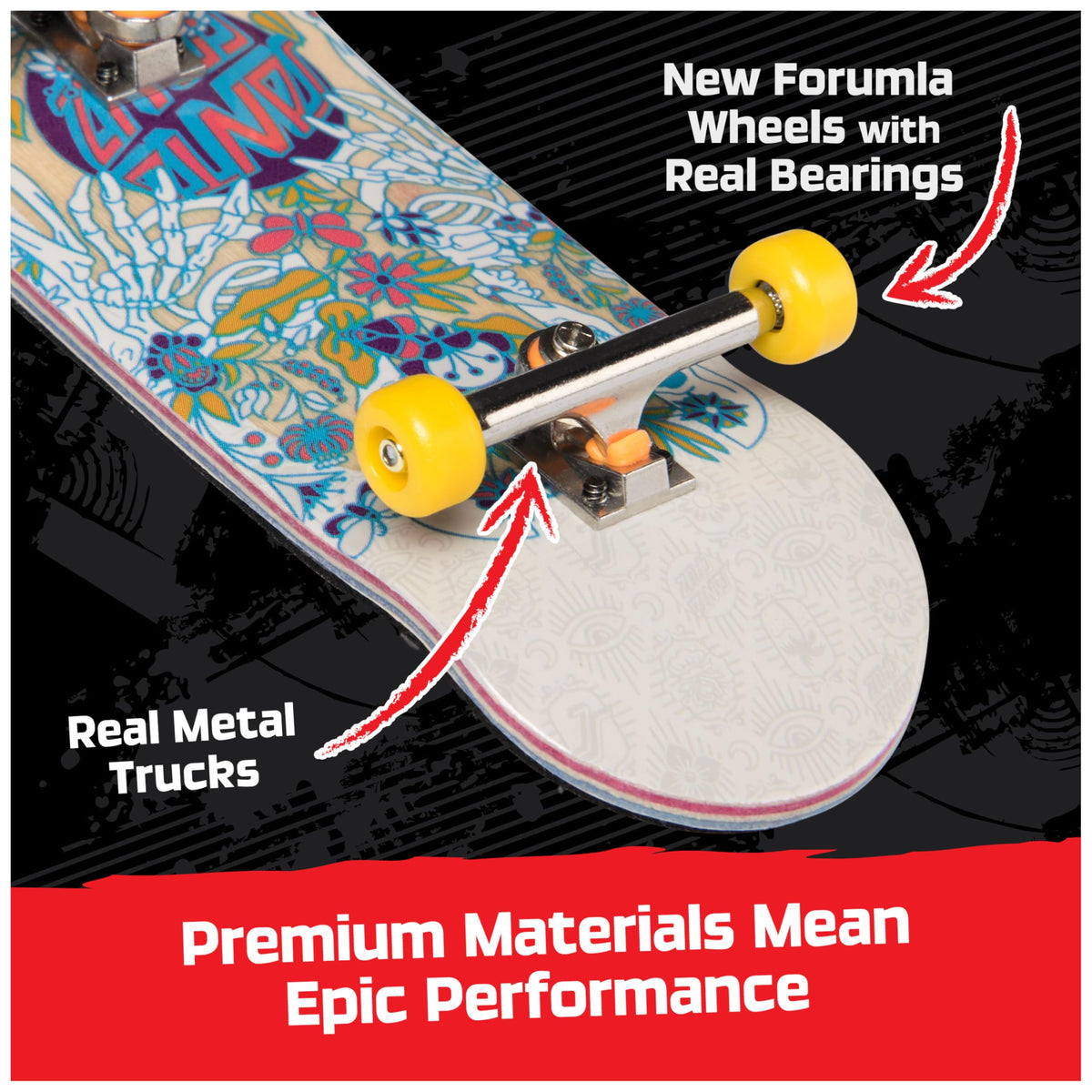 Tech Deck grind box surface used for nose slide practice on the go.