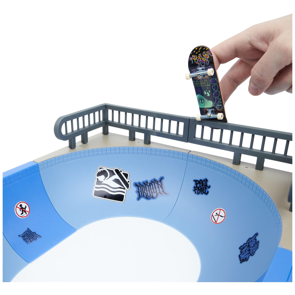Tech Deck Large X-Connector provides central stability for layouts.