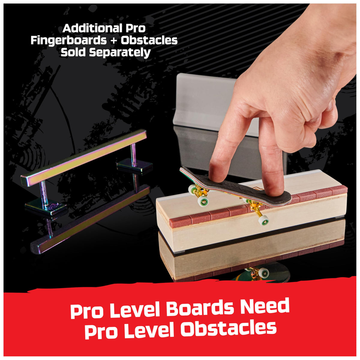 Tech Deck Pro Series authentic graphics emphasize brand partnerships for collectors.
