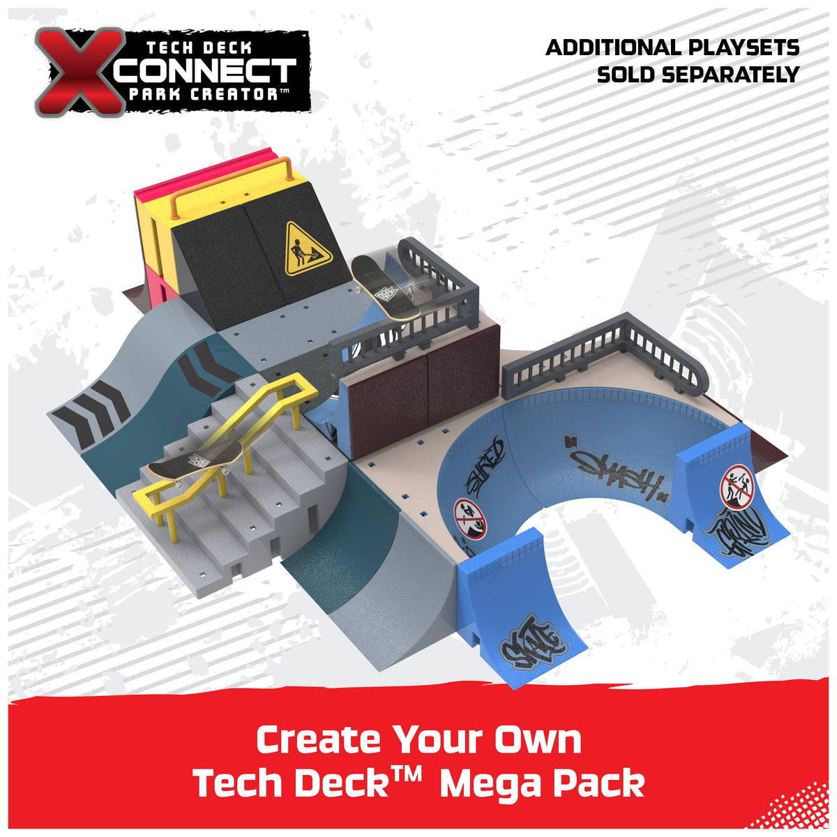 Tech Deck Right-sided Guard Rail supports balanced rail practice.