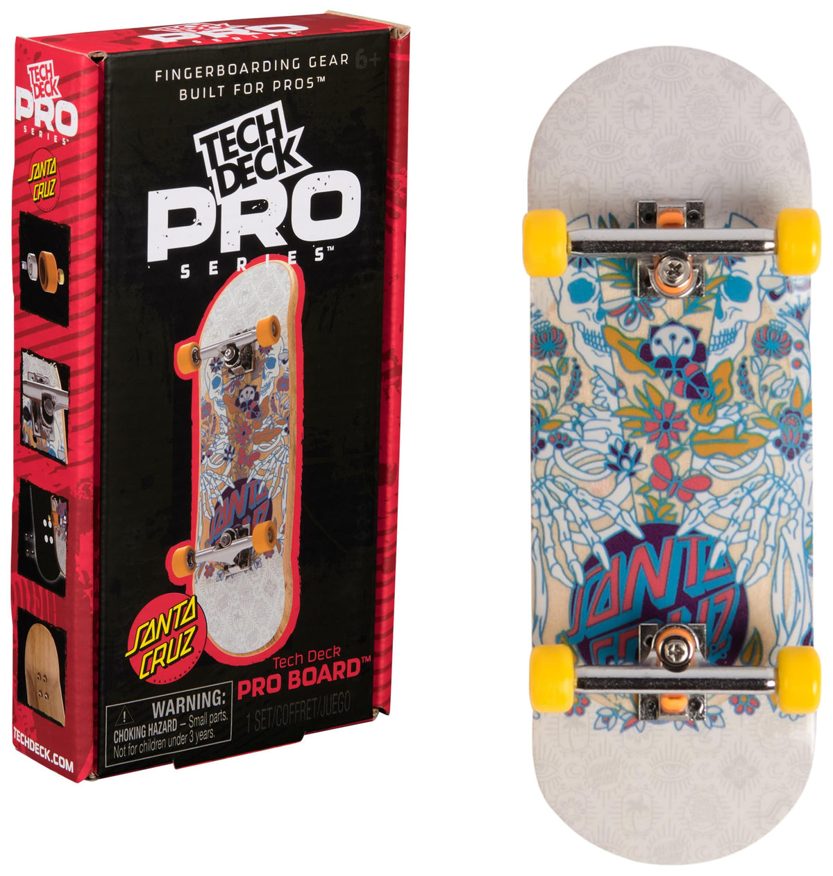 Tech Deck Santa Cruz Pro Series deck with authentic pro graphics for quality fingerboarding.