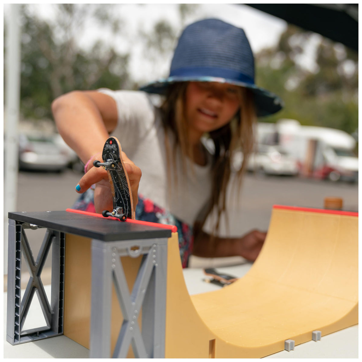 Tech Deck sticker sheet adds graffiti style for customizing your ramp.