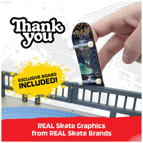 Tech Deck X-Connect Park Creator set enables customizable skatepark layouts.