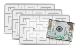 Tech Tools Money Puzzle Box clear vault showing the maze for a playful cash reveal