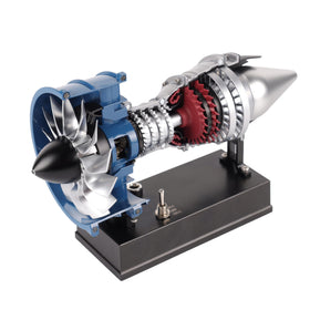 Teching DM122 semi-transparent casing reveals internal engine motion for demonstrations.