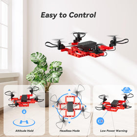 TECHVIO Mini Drone 3D flips enable dynamic stunts for kid-friendly challenges and confidence building.