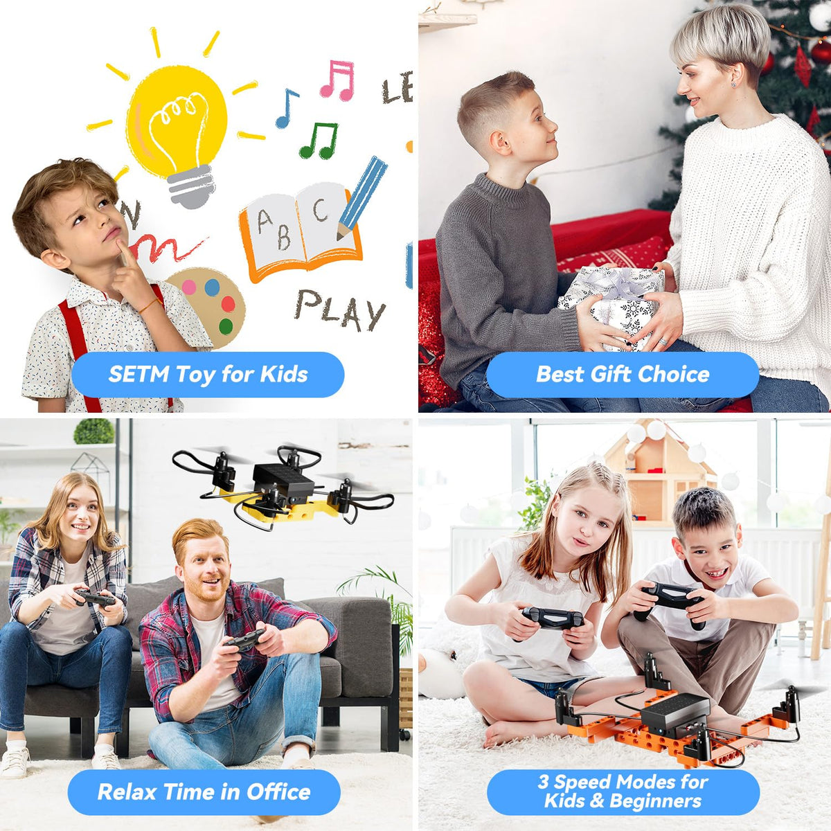 TECHVIO Mini Drone durable-ABS-plastic construction stands up to drops and daily kid use.