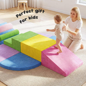 Teckid triangle slide adds motion to crawl and explore.