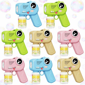 TECKMICO bubble gun set with dinosaurs for lively outdoor play.
