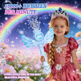 TECKMICO bubble solution bottles providing continuous bubble fun.