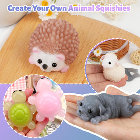TECMIYO animal molds with dogs, turtles, hedgehogs, and lambs in detailed shapes