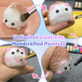 Painting squishies with vibrant colors using the TECMIYO kit