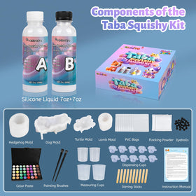TECMIYO silicone A/B mixing creates smooth, bubble-free texture for squishies