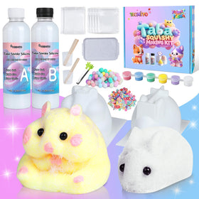 Room-temperature curing yields ultra-soft, stretchable squishies.