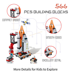 Tecnobicho Space Rocket STEM kit mid-assembly demonstrates step-by-step play