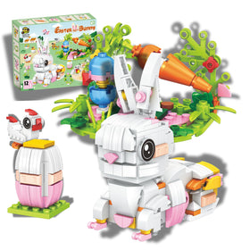 Tecnobicho STEM 12-in-1 rabbit builder image showing 360-piece set for creative play