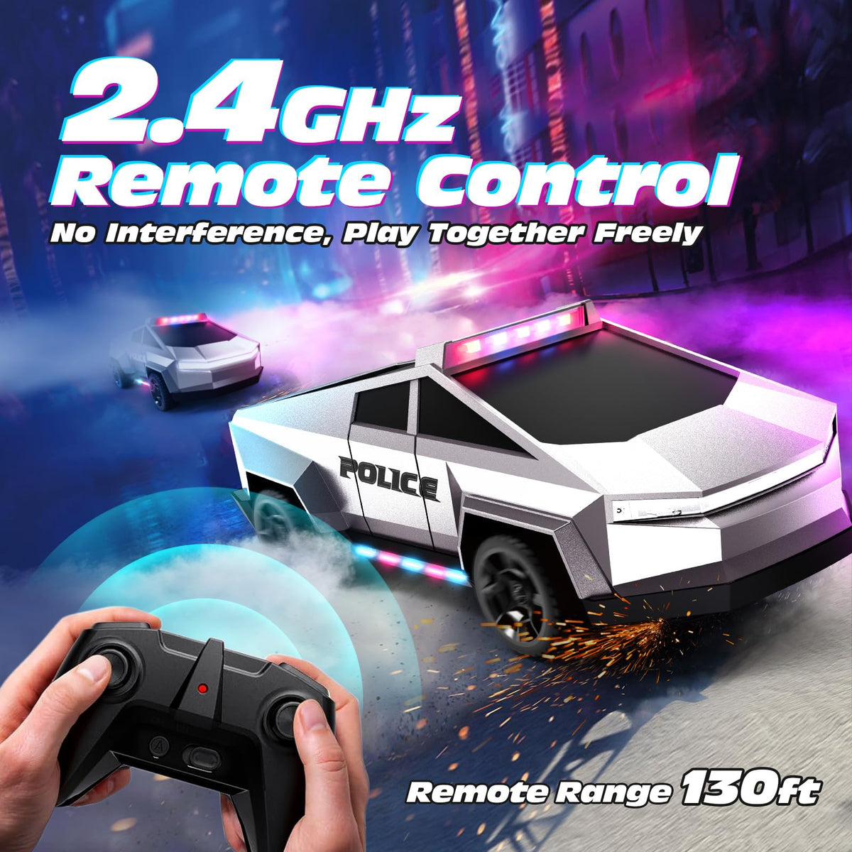 Tecnock 2x500mAh batteries offer longer play sessions per charge.