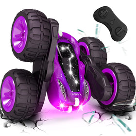 Tecnock remote-control car for kids with star design and night glow