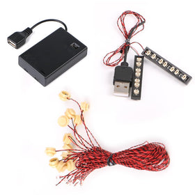 TEDDOO 14pcs kit enables quick setup of glowing play scenes.