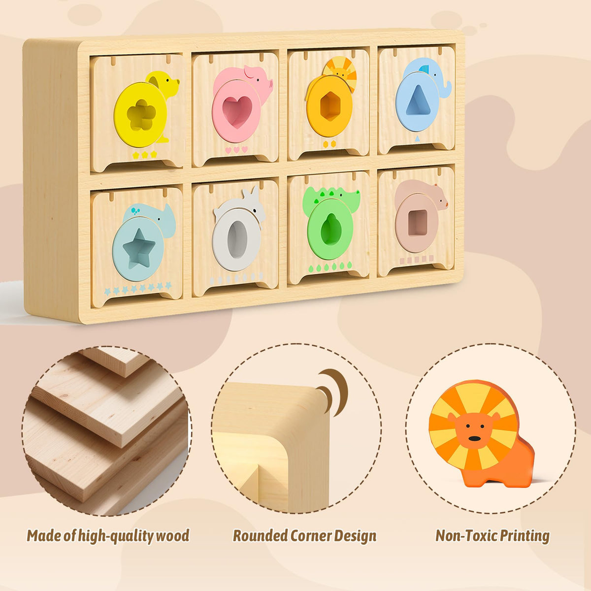 Teekdeer educational gift for toddlers works well in classrooms and home play.