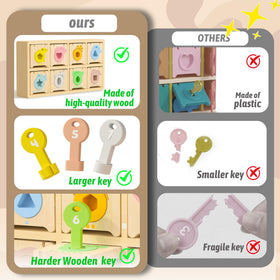 Teekdeer wooden animal toys invite pretend play while boxes open to reveal surprises.