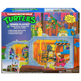 TMNT Foot encounter scene captures sewer battle drama.