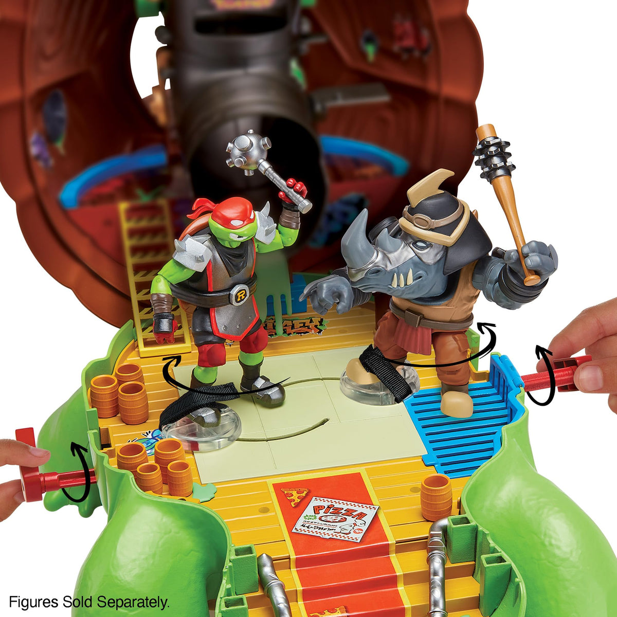 TMNT Mutant holding cell and training dummy for pretend rescues