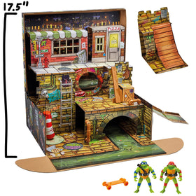 TMNT pop-up trunk dojo area for tactical training play.