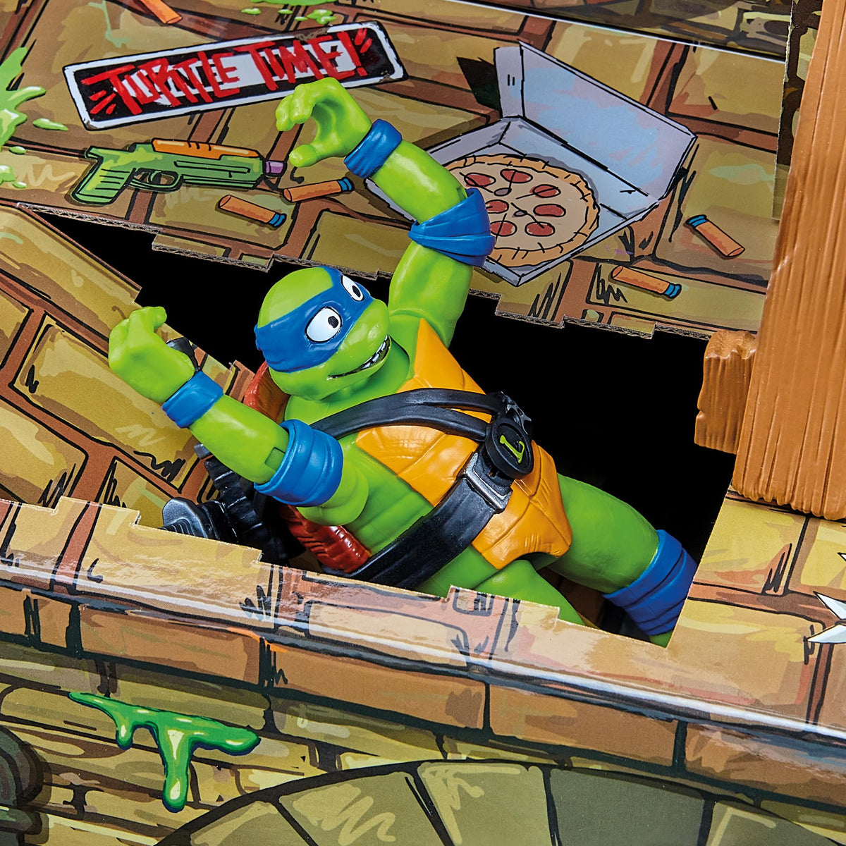 Secret escape hatch adds surprise moments during play.