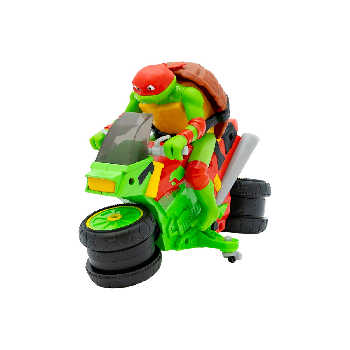 Raph’s Sai controller provides authentic TMNT flair and intuitive steering for kids.
